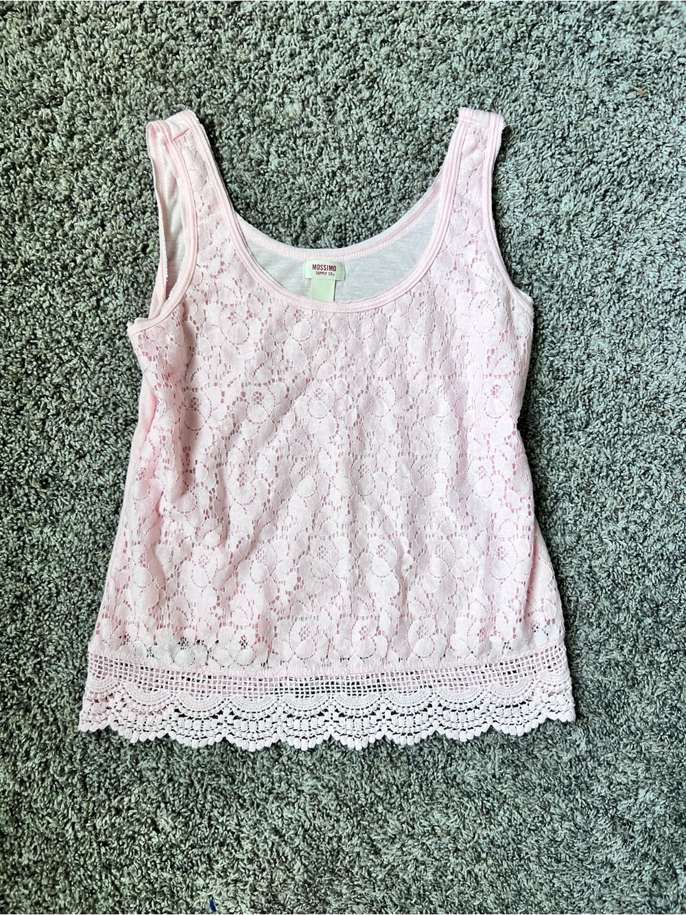 Mossimo Supply Co. Pale Pink Lace Camisole Tank